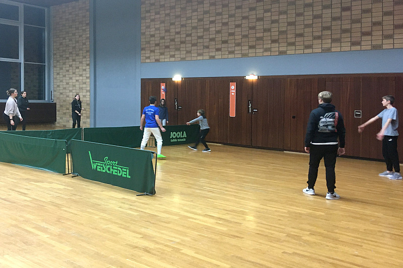 Fechttraining beim SV Illingen: Schnürle-Spiel zum Aufwärmen