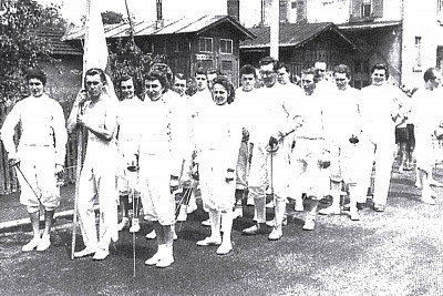 Fechtabteilung des SV Illingen, 1956