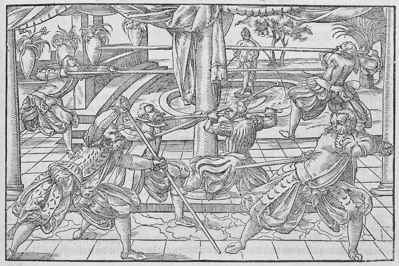 Historisches fechten im Mittelalter