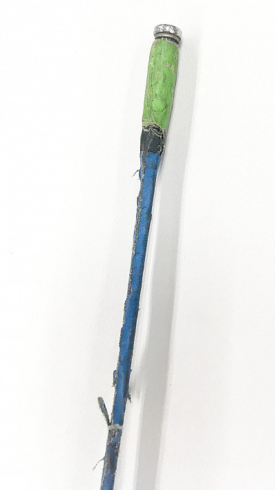 Spitze eines Floretts im Detail